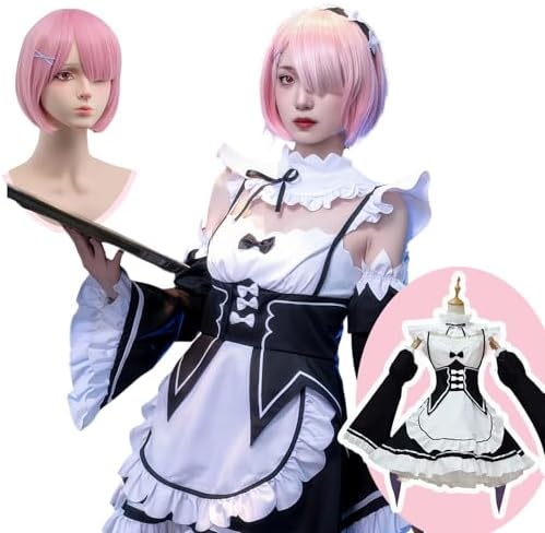 Amazon.co.jp: [乃宇撮] リゼロ コスプレ 豪華版 レム コスプレ衣装